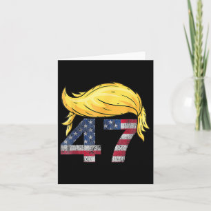 Vintage 47 Trump Haar Karte