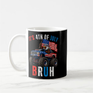 Vintage 4. Juli Bro Monster Truck Weißkopfseeadler Kaffeetasse