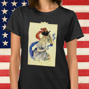 Vintage 4. Juli patriotische Maskenparty T-Shirt