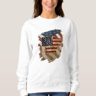 Vintage 4. Juli Unabhängigkeitstag Design Sweatshirt