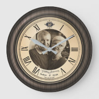 Vintage 50. Wanduhr der römischen Ziffern des