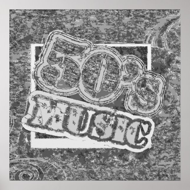 Vintage 50er-Jahre-Musik - Poster (Vorne)