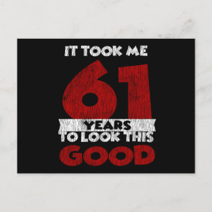Vintage 61 Jahre alt Lustiges Geschenk zum 61. Geb Postkarte