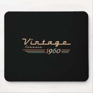 Vintage 65. Geburtstagsdekorationen Vintag 1960 65 Mousepad