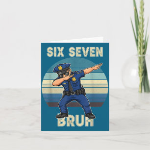 Vintage 67 Meme Six Seven Kunstwerk Karte