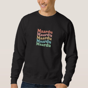Vintage 70er Estland Hippie-Stadt - Retro Maardu P Sweatshirt