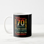 Vintage 70th Birthday  70 Years 840 Months Of Bein Kaffeetasse<br><div class="desc">Vintage 70th Birthday  70 Years 840 Months Of Being Awesome</div>