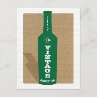 Vintage 80. Geburtstags-Wein-Party Einladung