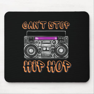 Vintage 80er Can't Stop Hip Hop Boombox Mousepad