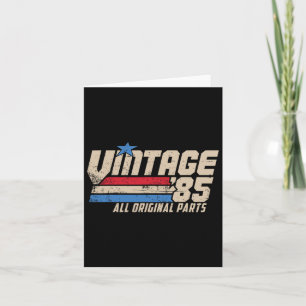 Vintage 85 Retro 40. GeburtstagsTop für Männer 198 Karte