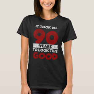 Vintage 90 Jahre alt Lustiges 90. Geburtstagsgesch T-Shirt