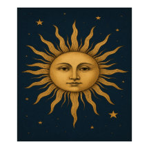 Vintage 90er Jahre Celestial Sun