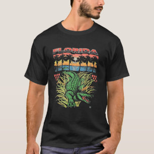 Vintage 90er Jahre Florida Alligator T Everglades  T-Shirt