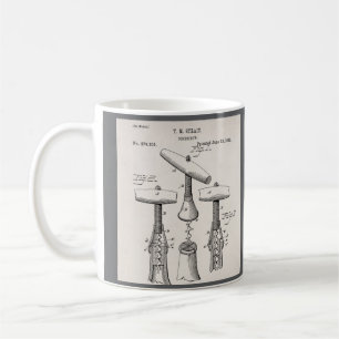 Vintage Abbildung Kaffeetasse