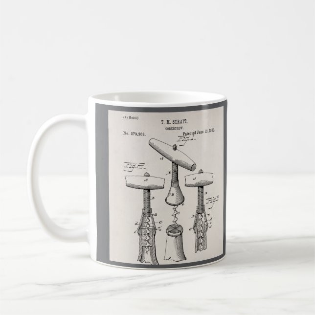 Vintage Abbildung Kaffeetasse (Links)