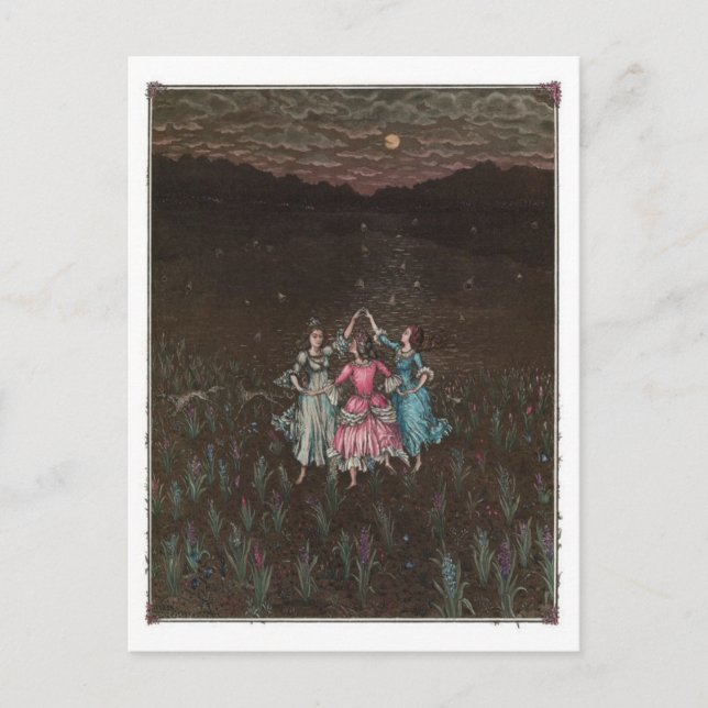 Vintage Abbildung Postcard Postkarte (Vorderseite)