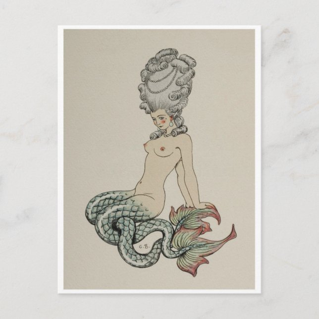 Vintage Abbildung Postcard Postkarte (Vorderseite)