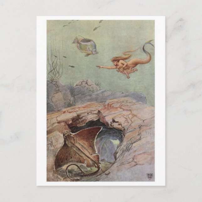 Vintage Abbildung Postcard Postkarte (Vorderseite)