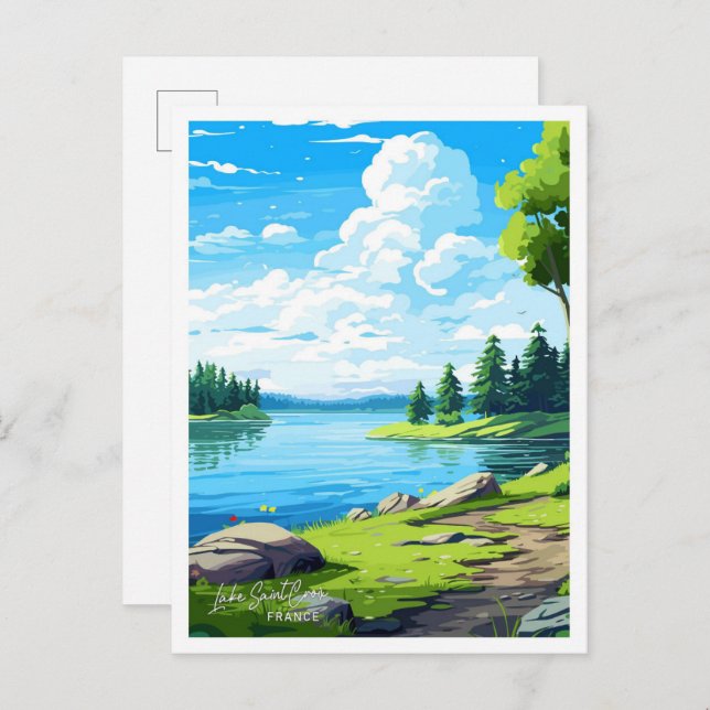 Vintage Abbildung Postkarte (Vorne/Hinten)