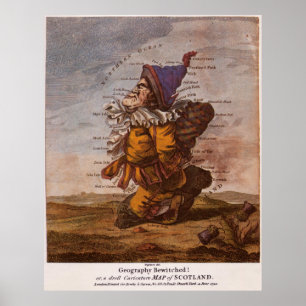 Vintage Abbildung Schottlands (1794) Poster
