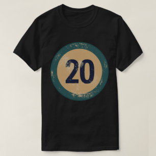 Vintage abgenutzte Nummer 20 T-Shirt