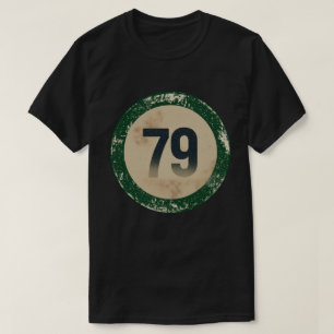 Vintage abgenutzte Nummer 79 T-Shirt