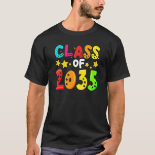 Vintage-Abschlussklasse 2035 Kindergarten Wachse m T-Shirt