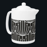 Vintage Abstrakte Blüte in Schwarz-Weiß-Muster<br><div class="desc">Interessant und minimalistisch sind die Worte, die sich in den Sinn kommen, wenn Sie sich dieses klassische Retro abstrakte Blumenmuster in Schwarz und Weiß, das ist oh so Kunst Deko und sehr elegant. Dieses Muster aus vergangenen Zeiten übersetzt sich perfekt in Mode und Wohngestaltung. Das perfekte Geschenk für jeden großen...</div>