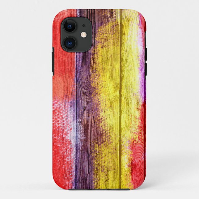 Vintage Abstrakte Holzmalerei #6 Case-Mate iPhone Hülle (Rückseite)