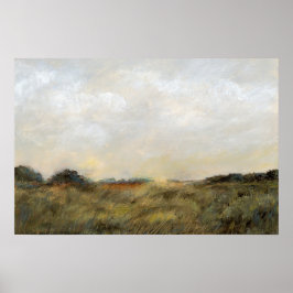 Vintage Abstrakte Landschaft Impressionistische Ku Poster