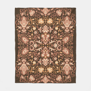 Vintage abstrakte Ziernatur Vintage Backgro Fleecedecke