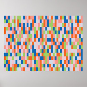 vintage abstrakter geometrischer Hintergrund, Rech Poster