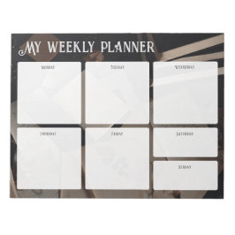 Vintage Academia Weekly Planner Notizblock