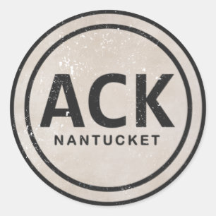 Vintage ACK Nantucket MA Beach Aufkleber
