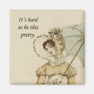 Vintage Ackermann Frau hübsch Magnet