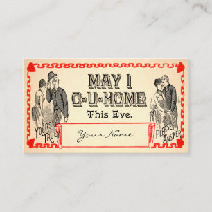Vintage Acquainity Business Card Visitenkarte