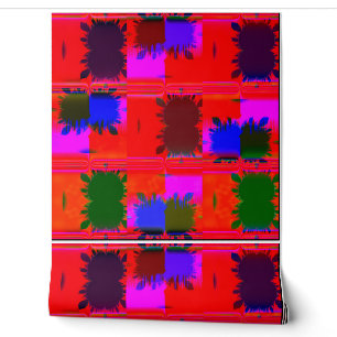 Vintage-Acrylbilder psychedelische Tapete