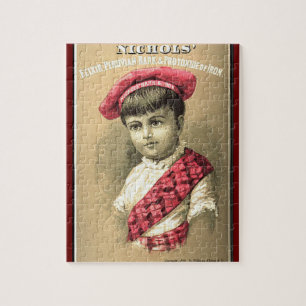 "Vintage ad-1854-Nichols Peruanischer Bark & Iron