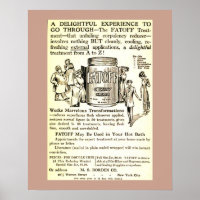 Vintage Ad 1913 Gewichtsreduktion Creme FATOFF