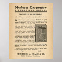 Vintage Ad Advertising for Modern Carpentry Book