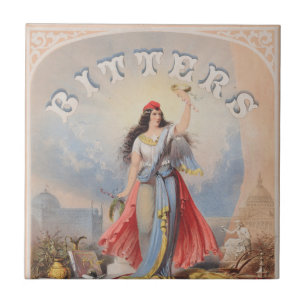 Vintage Ad for Bitters Sold by S. S. Wyckoff & Co. Fliese