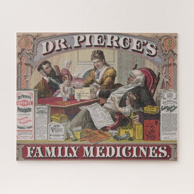 Vintage Ad for Dr. Pierces Family Medicines. (Horizontal)