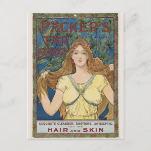 Vintage Ad Grafik Postkarte