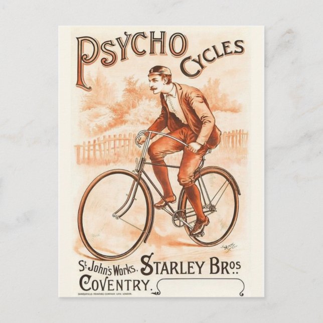 Vintage Ad Poster Postkarte (Vorderseite)