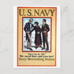 Vintage Ad Poster Postkarte