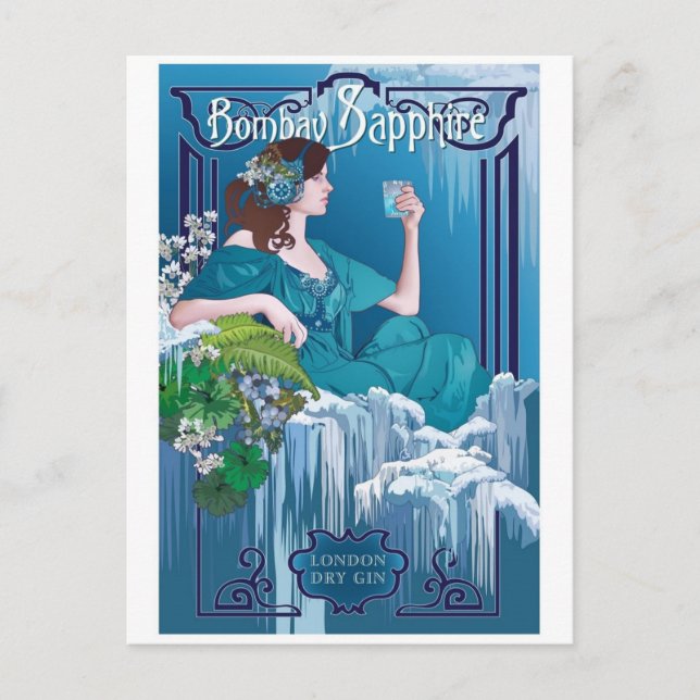 Vintage Ad Poster Postkarte (Vorderseite)