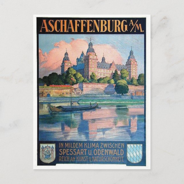 Vintage Ad Poster Postkarte (Vorderseite)