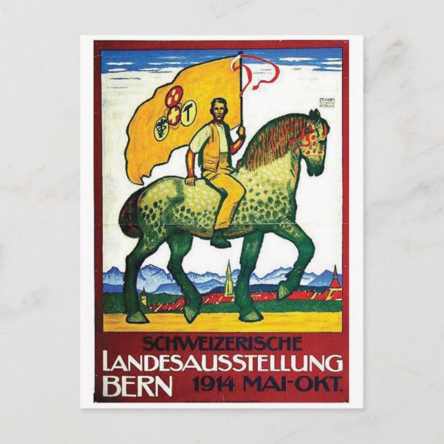 Vintage Ad Poster Postkarte (Vorderseite)