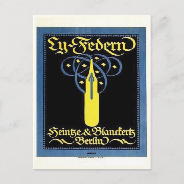 Vintage Ad Poster Postkarte (Vorderseite)