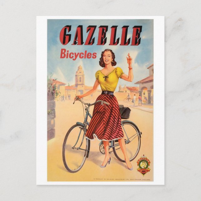Vintage Ad Poster Postkarte (Vorderseite)